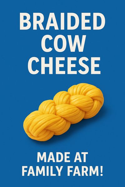 Geflochtener Kuhk&auml;se Zopf 150 grams