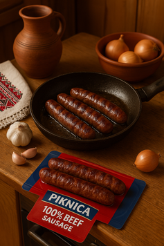 Klob&aacute;sa Piknica 100% hověz&iacute;, 450 g